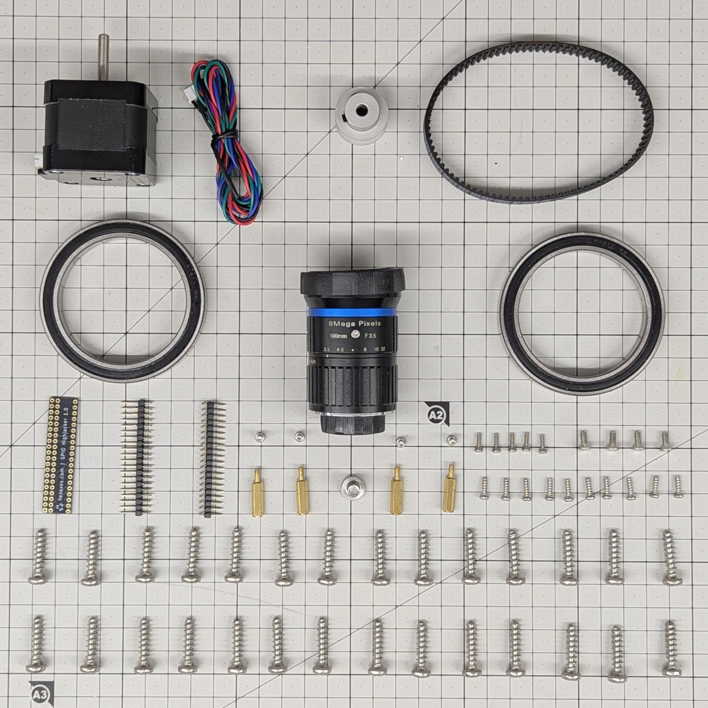 The 100MM Astrograph Hardware Kit.